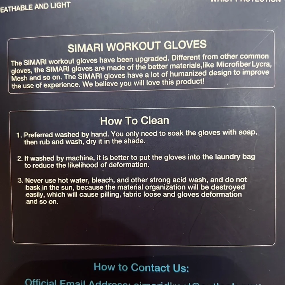 Simari workout‎ gloves, size XS, new